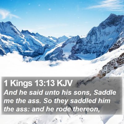 1 Kings 13:13 KJV Bible Verse Image