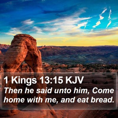 1 Kings 13:15 KJV Bible Verse Image