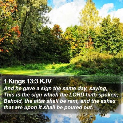 1 Kings 13:3 KJV Bible Verse Image