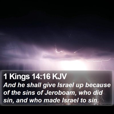 1 Kings 14:16 KJV Bible Verse Image