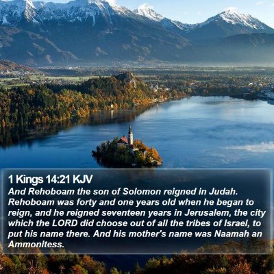1 Kings 14:21 KJV Bible Verse Image