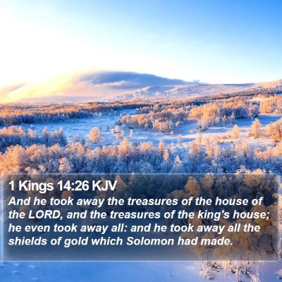 1 Kings 14:26 KJV Bible Verse Image