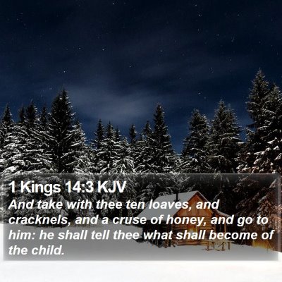 1 Kings 14:3 KJV Bible Verse Image
