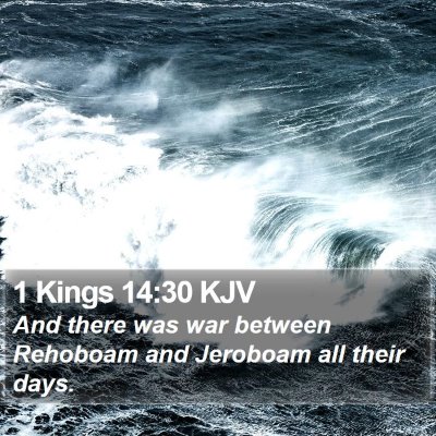 1 Kings 14:30 KJV Bible Verse Image