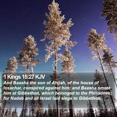 1 Kings 15:27 KJV Bible Verse Image