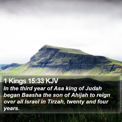 1 Kings 15:33 KJV Bible Verse Image