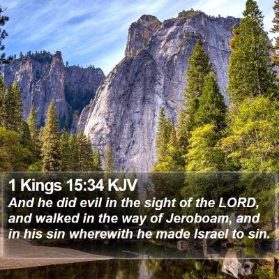 1 Kings 15:34 KJV Bible Verse Image