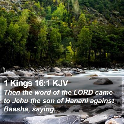 1 Kings 16:1 KJV Bible Verse Image