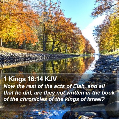 1 Kings 16:14 KJV Bible Verse Image