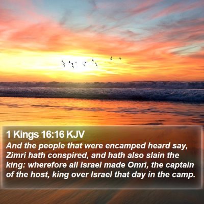 1 Kings 16:16 KJV Bible Verse Image