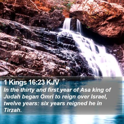 1 Kings 16:23 KJV Bible Verse Image