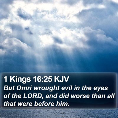 1 Kings 16:25 KJV Bible Verse Image