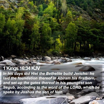 1 Kings 16:34 KJV Bible Verse Image