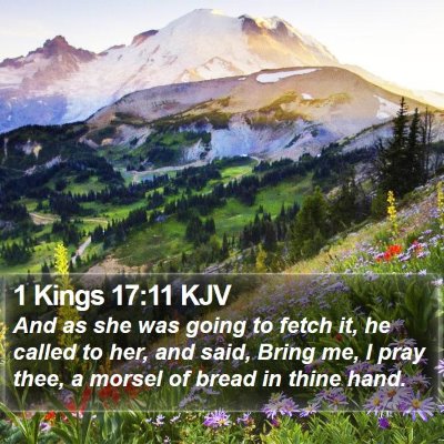 1 Kings 17:11 KJV Bible Verse Image
