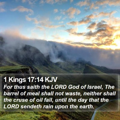 1 Kings 17:14 KJV Bible Verse Image