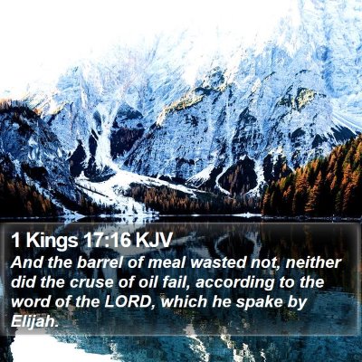 1 Kings 17:16 KJV Bible Verse Image