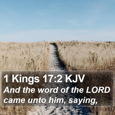 1 Kings 17:2 KJV Bible Verse Image
