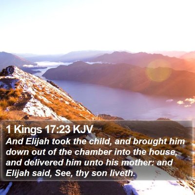 1 Kings 17:23 KJV Bible Verse Image