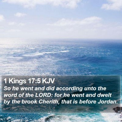 1 Kings 17:5 KJV Bible Verse Image