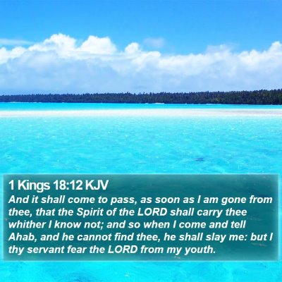 1 Kings 18:12 KJV Bible Verse Image