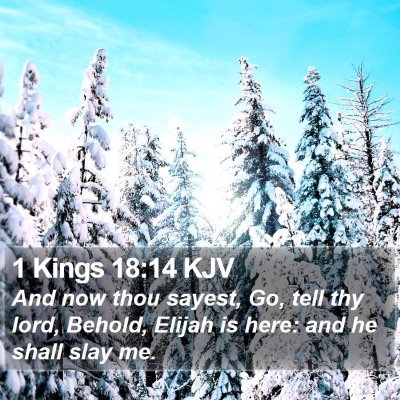 1 Kings 18:14 KJV Bible Verse Image