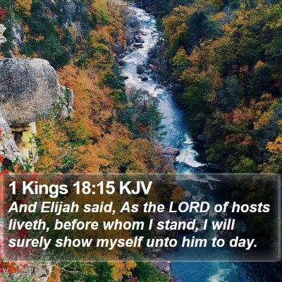 1 Kings 18:15 KJV Bible Verse Image