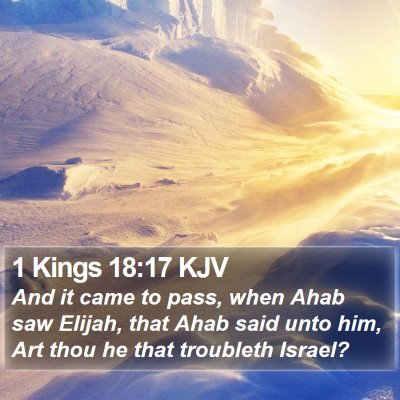 1 Kings 18:17 KJV Bible Verse Image