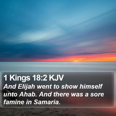 1 Kings 18:2 KJV Bible Verse Image