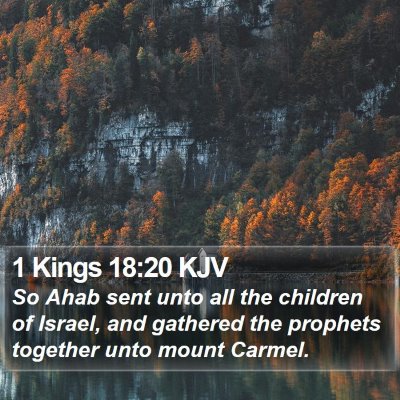 1 Kings 18:20 KJV Bible Verse Image