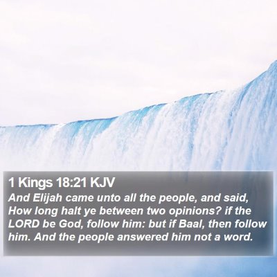 1 Kings 18:21 KJV Bible Verse Image