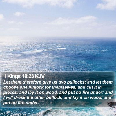 1 Kings 18:23 KJV Bible Verse Image