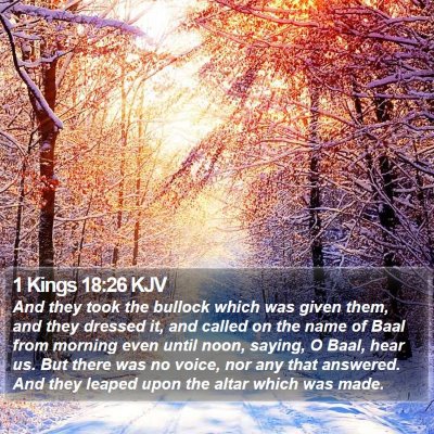 1 Kings 18:26 KJV Bible Verse Image