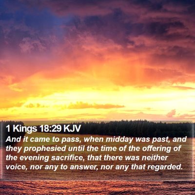 1 Kings 18:29 KJV Bible Verse Image