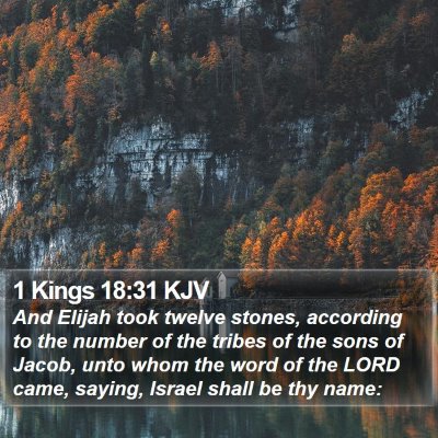 1 Kings 18:31 KJV Bible Verse Image