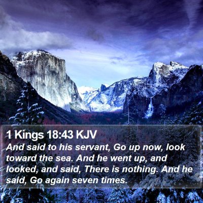 1 Kings 18:43 KJV Bible Verse Image