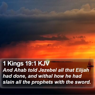 1 Kings 19:1 KJV Bible Verse Image