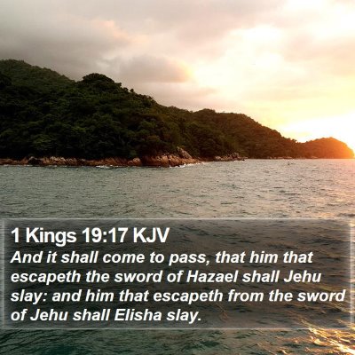 1 Kings 19:17 KJV Bible Verse Image