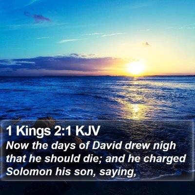 1 Kings 2:1 KJV Bible Verse Image
