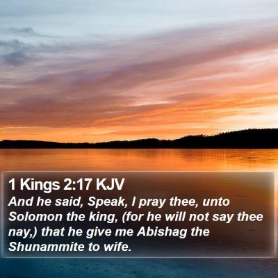 1 Kings 2:17 KJV Bible Verse Image