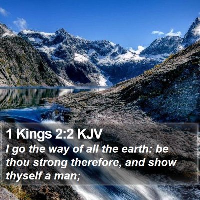 1 Kings 2:2 KJV Bible Verse Image