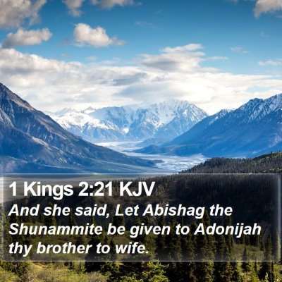1 Kings 2:21 KJV Bible Verse Image