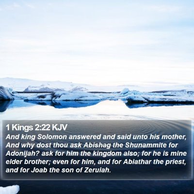 1 Kings 2:22 KJV Bible Verse Image
