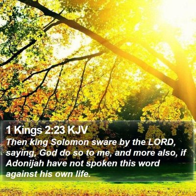 1 Kings 2:23 KJV Bible Verse Image