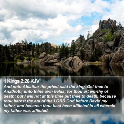 1 Kings 2:26 KJV Bible Verse Image
