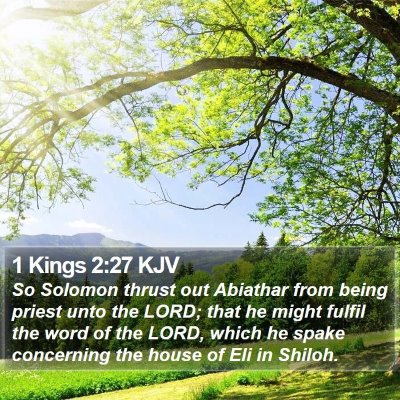 1 Kings 2:27 KJV Bible Verse Image