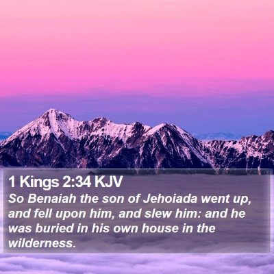 1 Kings 2:34 KJV Bible Verse Image