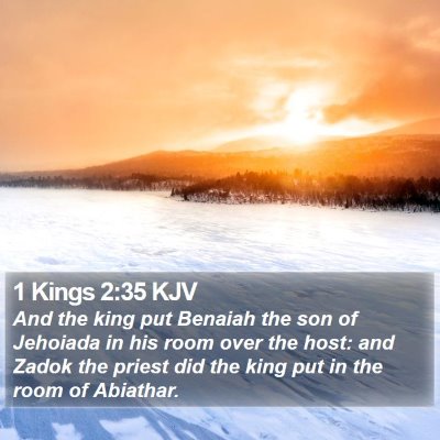 1 Kings 2:35 KJV Bible Verse Image