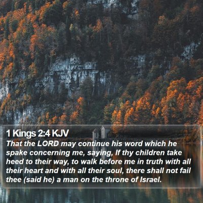 1 Kings 2:4 KJV Bible Verse Image