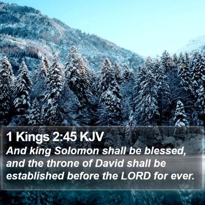 1 Kings 2:45 KJV Bible Verse Image