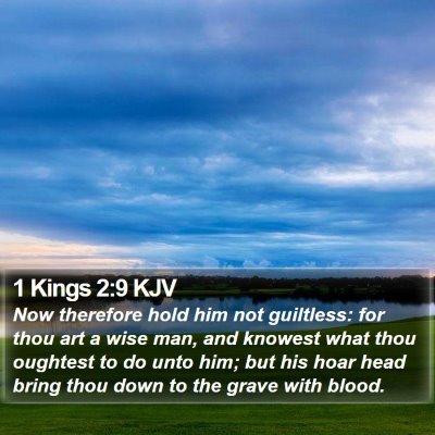 1 Kings 2:9 KJV Bible Verse Image